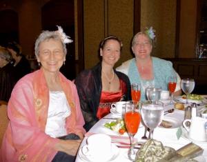 Susan Mason-Milks, Maria Grace, and me at the AGM banquet